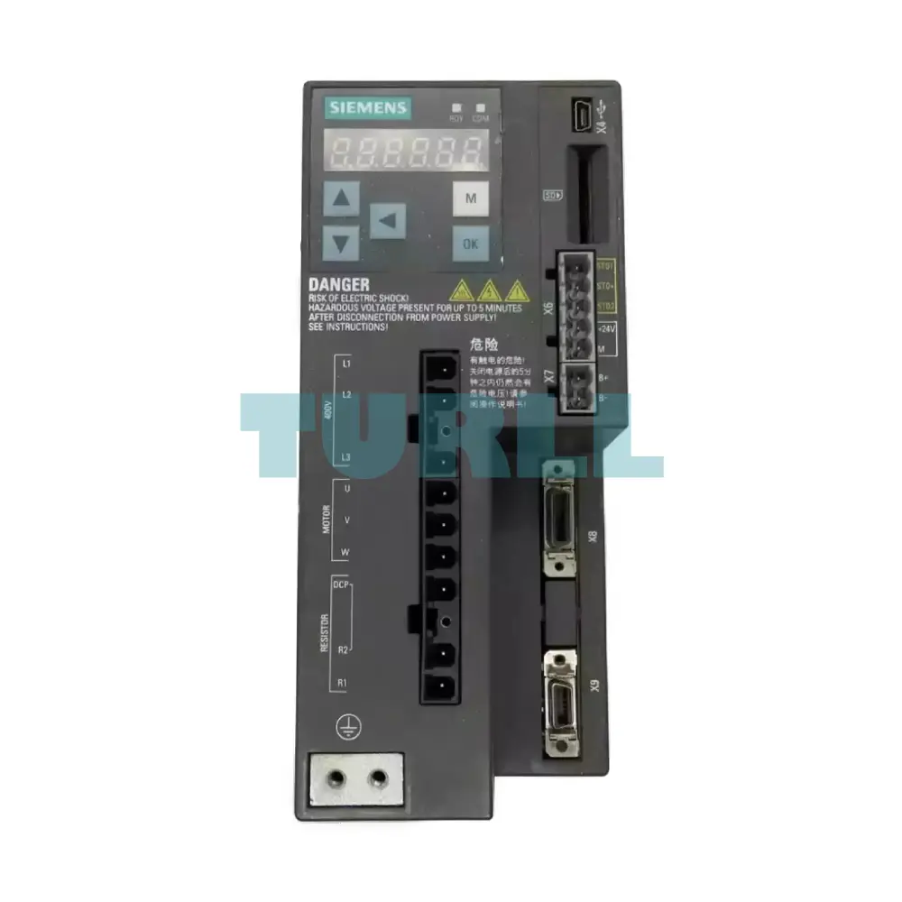 Siemens 6SL3210-5FE11-0UF0 SINAMICS V90 Servo Drive 0.75kW/1.0kW PROFINET Original Brand New 1 Siemens 6SL3210-5FE11-0UF0 SINAMICS V90 Servo Drive 0.75kW/1.0kW PROFINET