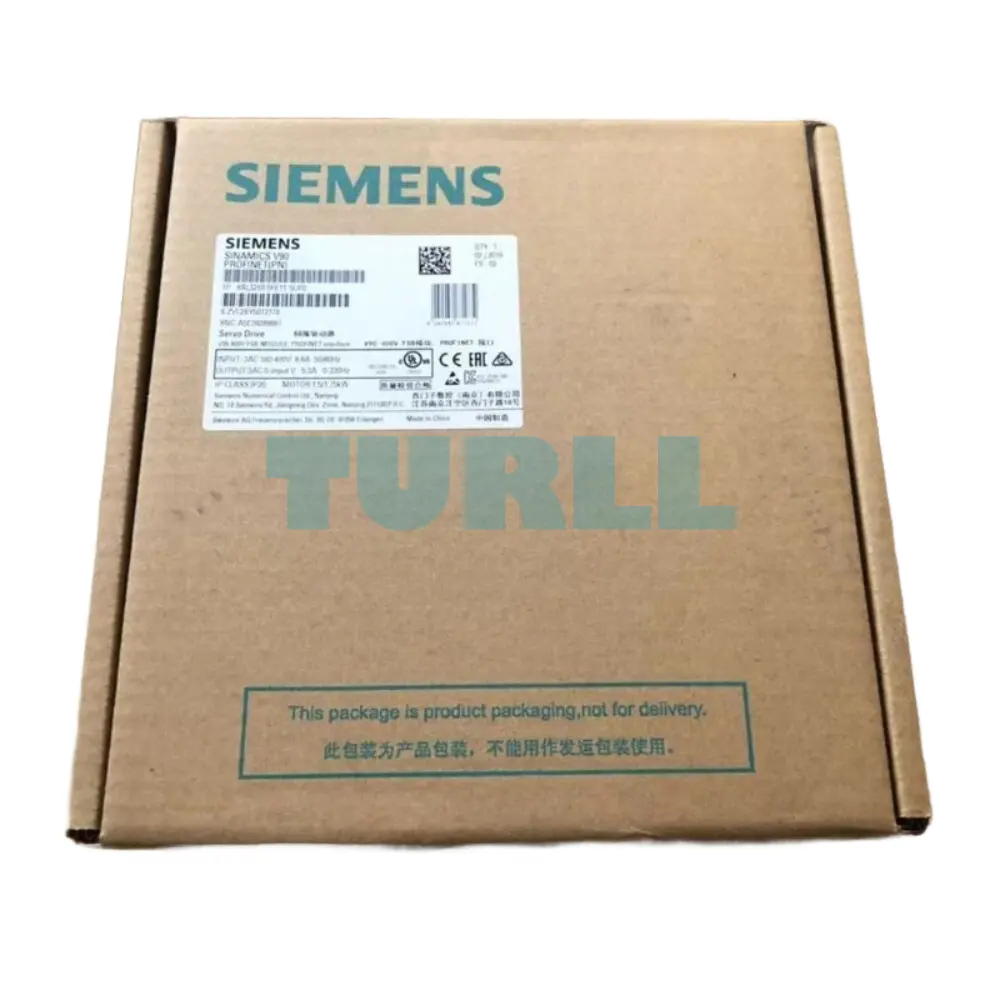 Siemens 6SL3210-5FE11-5UF0 SINAMICS V90 Servo Drive 1.5kW/1.75kW, PROFINET, 3-Phase 400V Original Brand New 5 Siemens 6SL3210-5FE11-5UF0 SINAMICS V90 Servo Drive 1.5kW/1.75kW, PROFINET, 3-Phase 400V