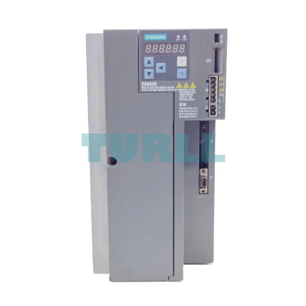 Siemens 6SL3210-5FE15-0UA0 SINAMICS V90 Servo Drive, 5.0kW, 380-480V 3-Phase Original Brand New 1 Siemens 6SL3210-5FE15-0UA0 SINAMICS V90 Servo Drive, 5.0kW, 380-480V 3-Phase
