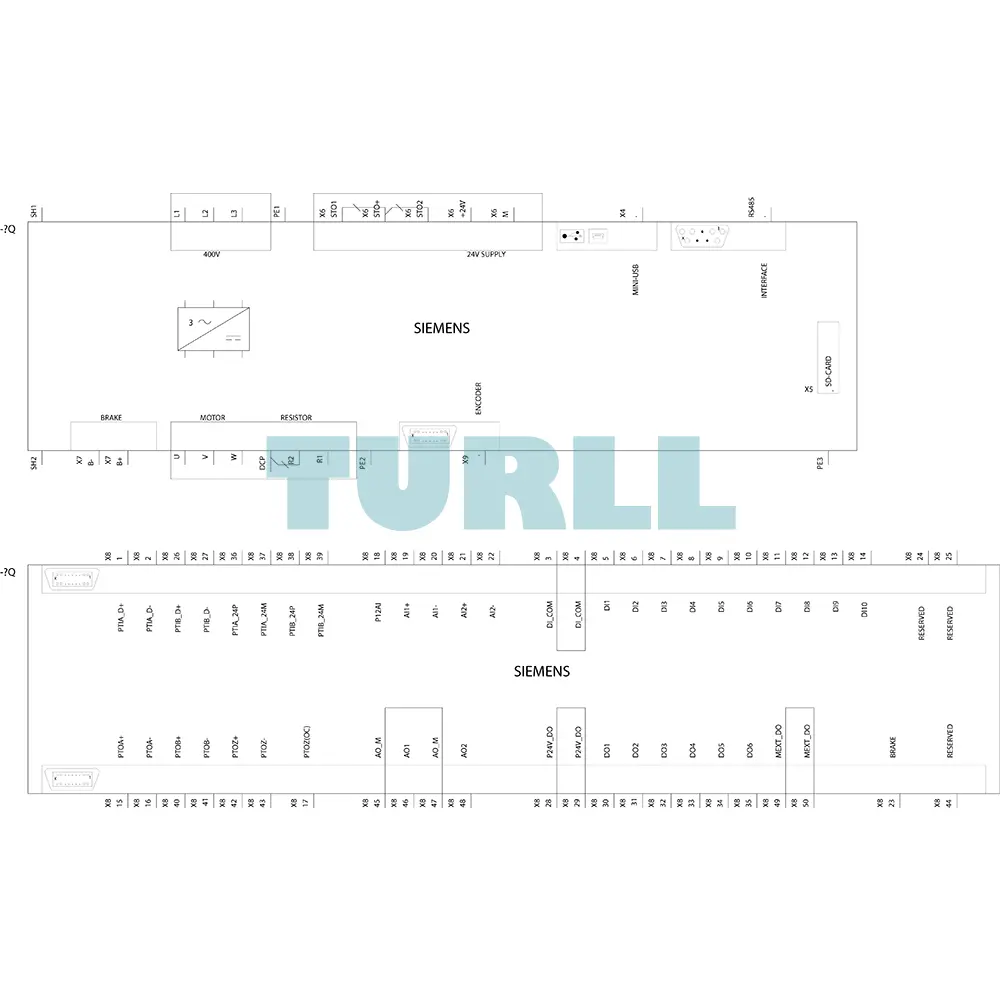 Siemens 6SL3210-5FE17-0UA0 SINAMICS V90 Servo Drive 7.0 kW, 380-480V Original Brand New 4 Siemens 6SL3210-5FE17-0UA0 SINAMICS V90 Servo Drive 7.0 kW, 380-480V