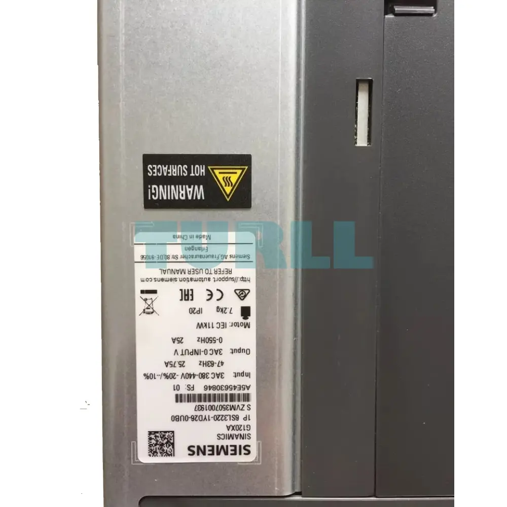6SL3220-1YD26-0UB0 Siemens SINAMICS G120XA Original Brand New 2 6SL3220-1YD26-0UB0 SINAMICS G120XA