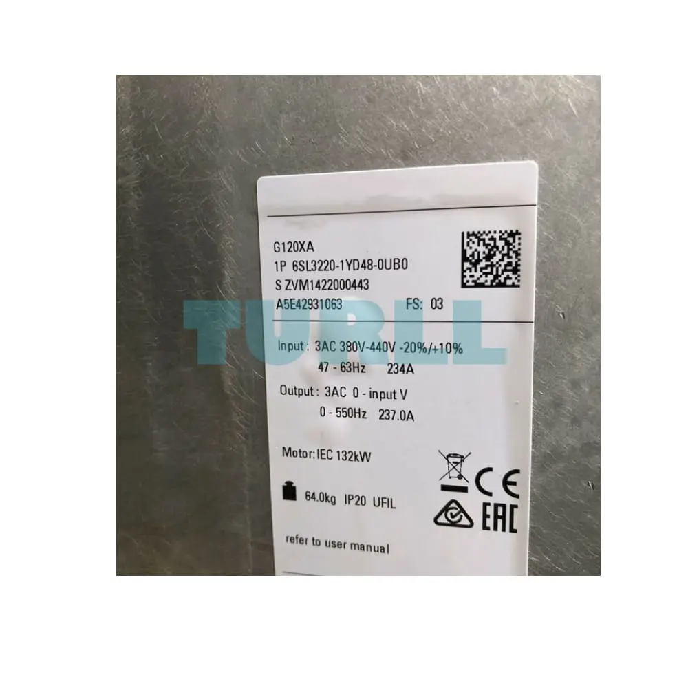 6SL3220-1YD48-0UB0 Siemens SINAMICS G120XA Original Brand New 2 6SL3220-1YD48-0UB0 SINAMICS G120XA