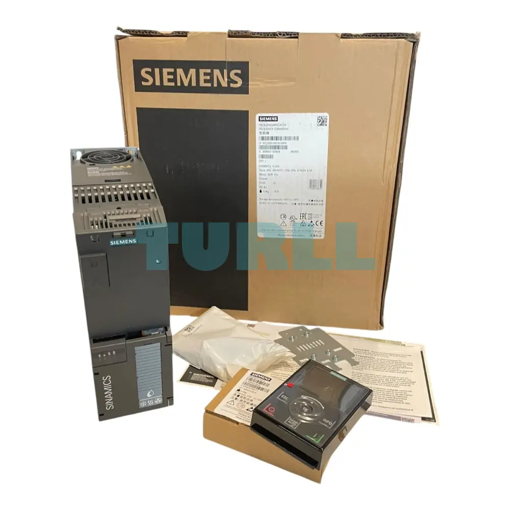 Siemens 6SL3220-3YE18-0AF0 SINAMICS G120X, 3 kW Drive, PROFINET, Ethernet IP Original Brand New 2 Siemens 6SL3220-3YE18-0AF0 SINAMICS G120X, 3 kW Drive, PROFINET, Ethernet IP