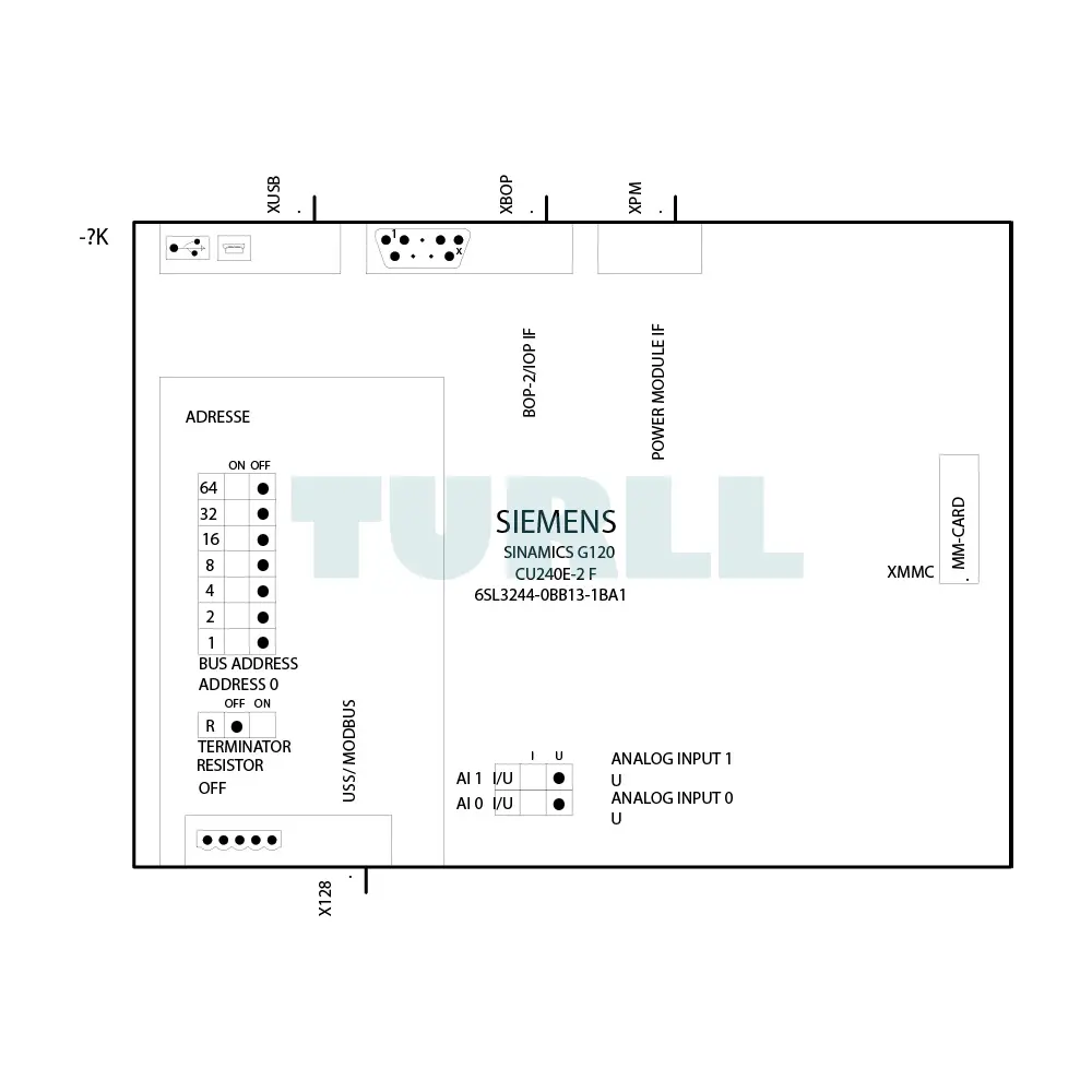 6SL3244-0BB13-1BA1 SIEMENS SINAMICS G120 control unit