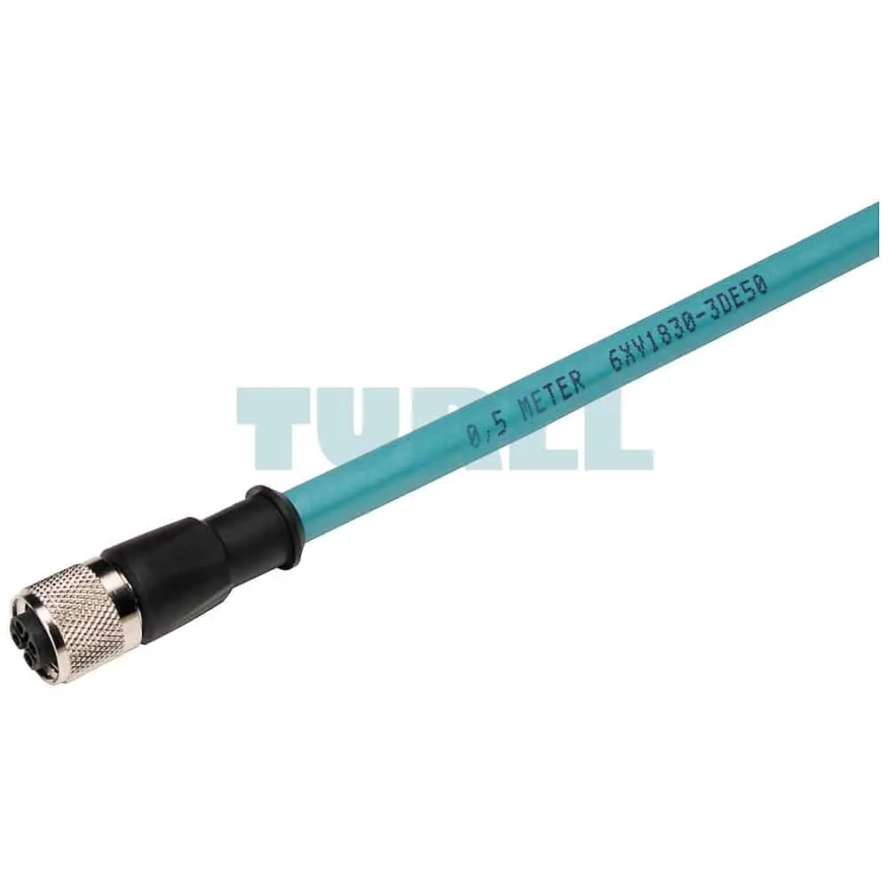 6XV1830-3DH50 SIEMENS PROFIBUS M12 plug-in cable (ET 200) Pre-assembled PB FC Trailing Cable with 2 M12 connectors 5 m Original Brand New 1 6XV1830-3DH50 SIEMENS PROFIBUS M12 plug-in cable (ET 200) Pre-assembled PB FC Trailing Cable with 2 M12 connectors 5 m Original Brand New