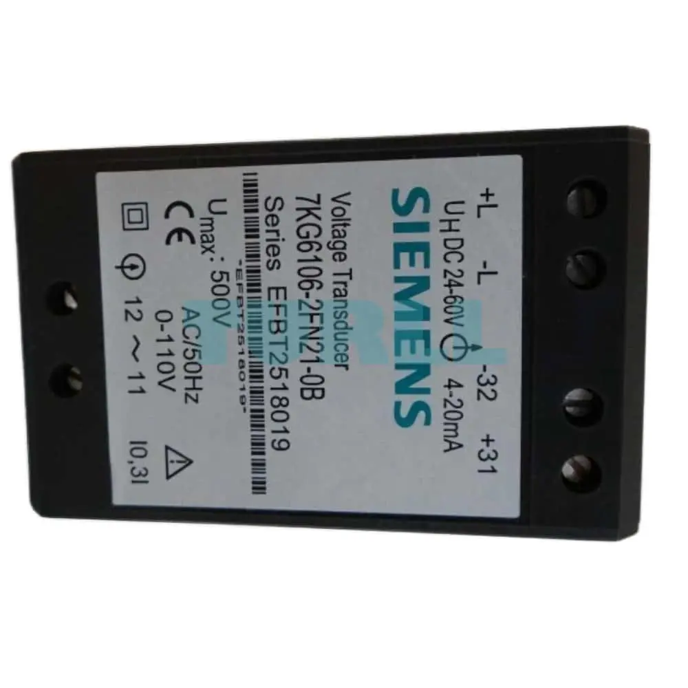 7KG6106-2FN21-0B Siemens Simeas Transmitter (G) MUU Original Brand New 4 7KG6106-2FN21-0B Siemens Simeas Transmitter (G) MUU