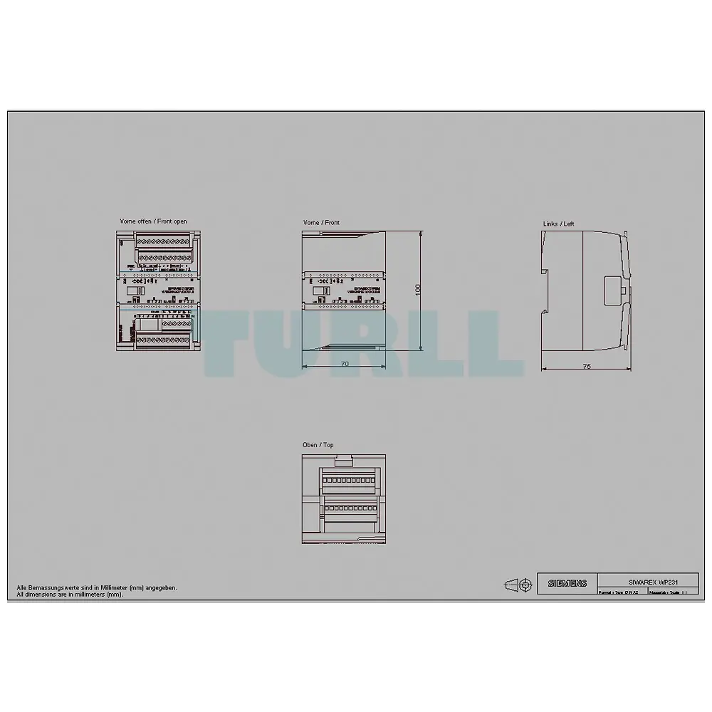 7MH4960-2AA01 Siemens SIWAREX WP231 Weighing Module