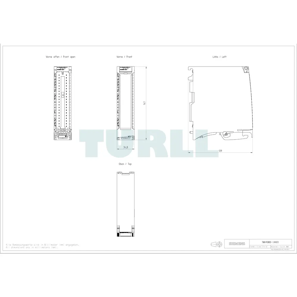 7MH4980-1AA01 SIEMENS Exclusive SIWAREX WP521 ST Original Brand New 2 7MH4980-1AA01 SIEMENS SIWAREX WP521 ST module