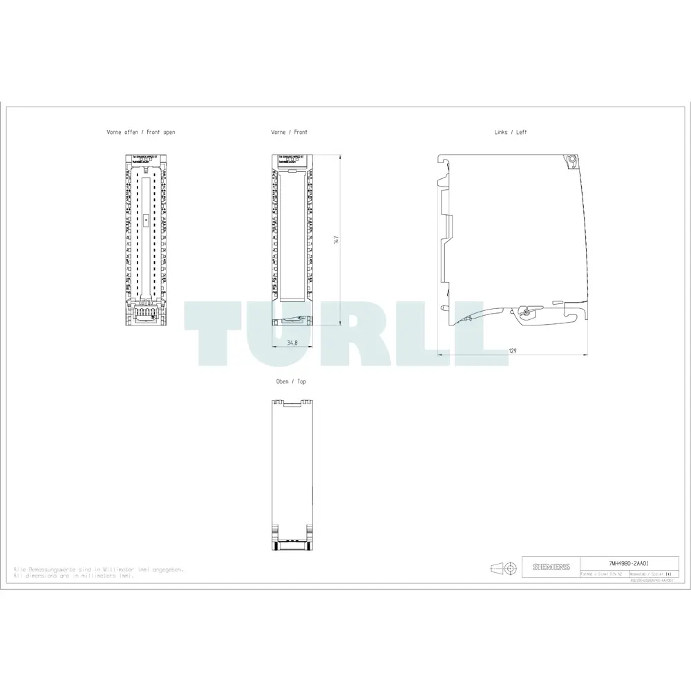 7MH4980-2AA01 Siemens SIWAREX WP522 Module