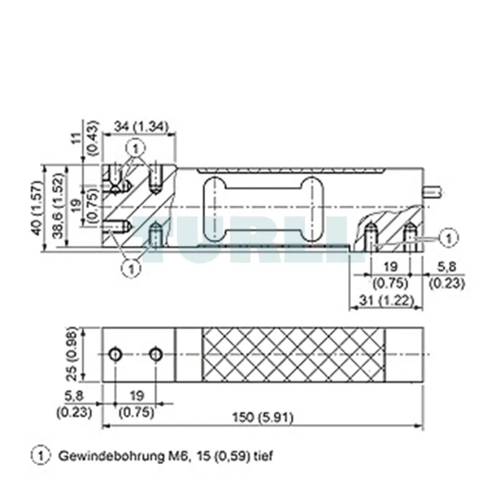 7MH5102-1PD00 SIEMENS SIWAREX WL260 SP-S AA Load Cell