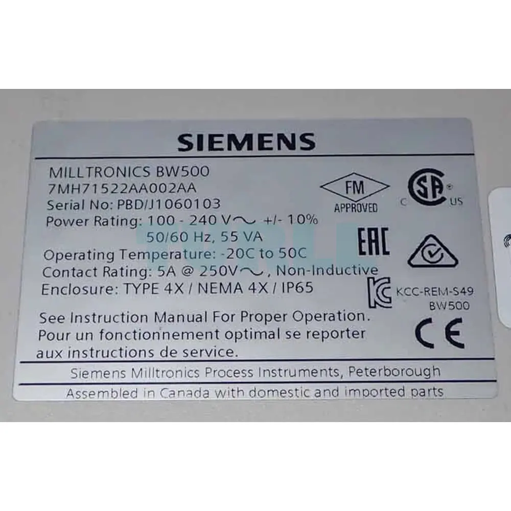 7MH7152-2AA00-2AA SIEMENS Exclusive Milltronics BW500 Integrator Original Brand New 5 7MH7152-2AA00-2AA SIEMENS Milltronics BW500 Integrator