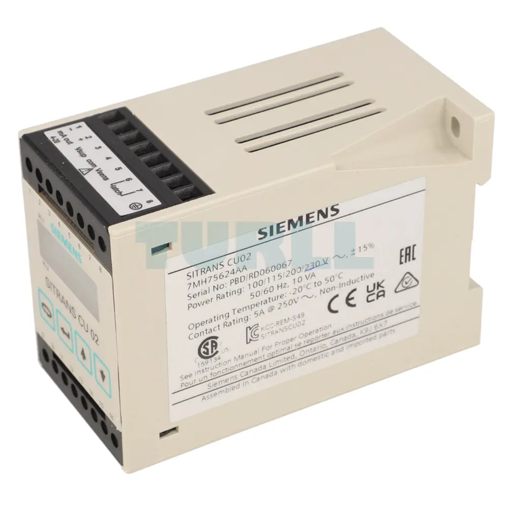 7MH7562-4AA SIEMENS Exclusive SITRANS CU02 Control Unit Original Brand New 5 7MH7562-4AA SIEMENS SITRANS CU02 Control Unit