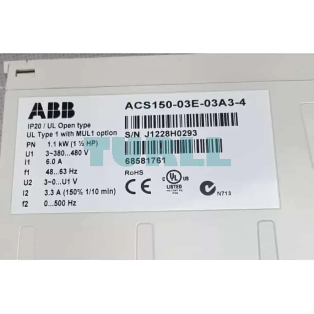 ACS150-03E-03A3-4 68581761 ABB LV AC Micro Drive Original Brand New 5 ACS150-03E-03A3-4 68581761 ABB LV AC Micro Drive
