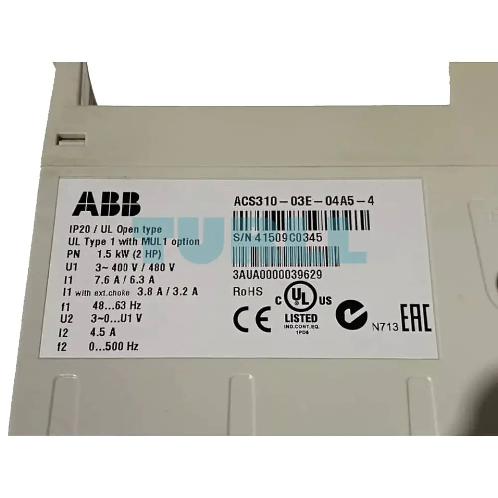 ACS310-03E-04A5-4 3AUA0000039629 ABB Drive Module Original Brand New 2 ACS310-03E-04A5-4 3AUA0000039629 ABB Drive Module