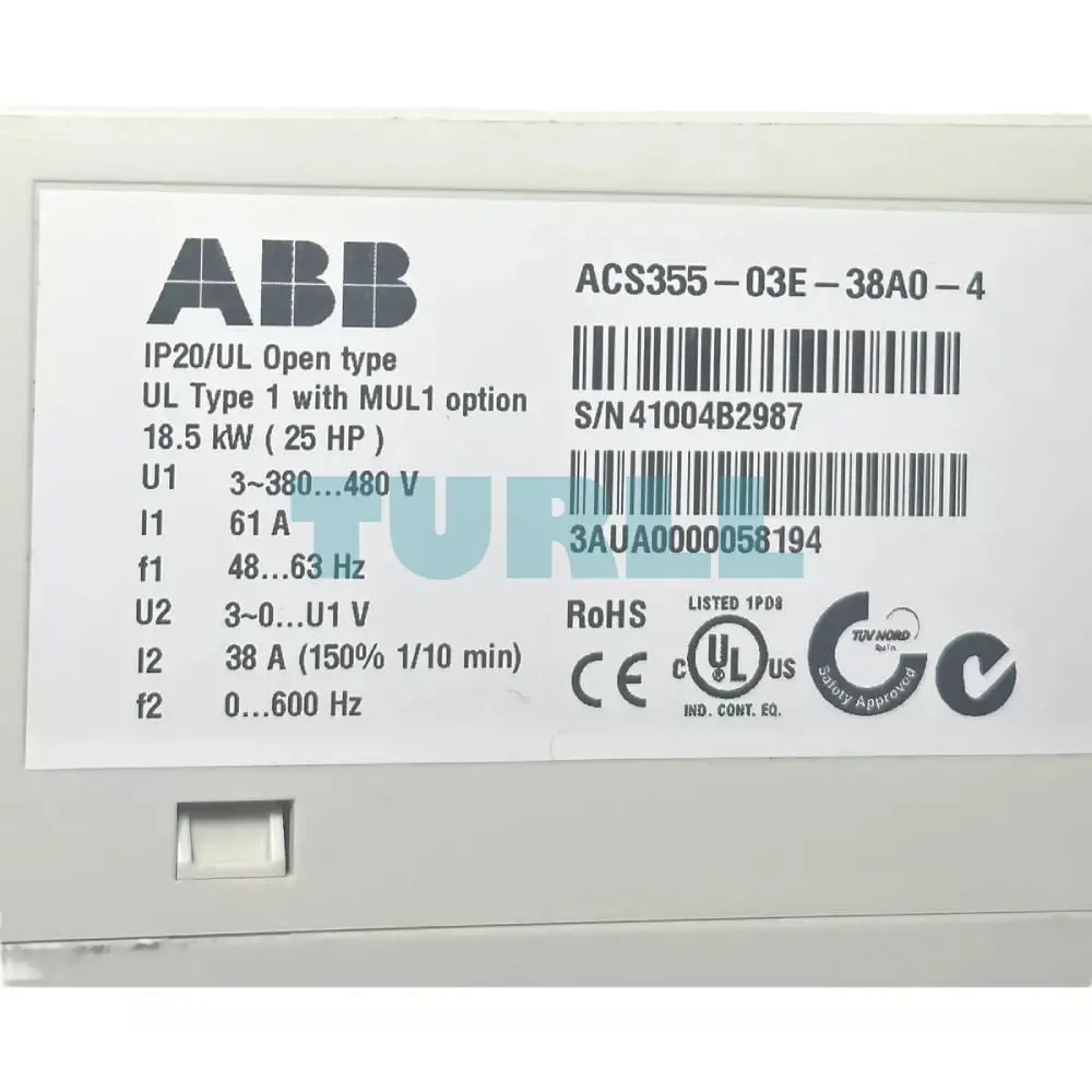 ACS355-03E-38A0-4 3AUA0000058194 ABB Machinery Drive Module Original Brand New 5 ACS355-03E-38A0-4 3AUA0000058194 ABB Machinery Drive Module