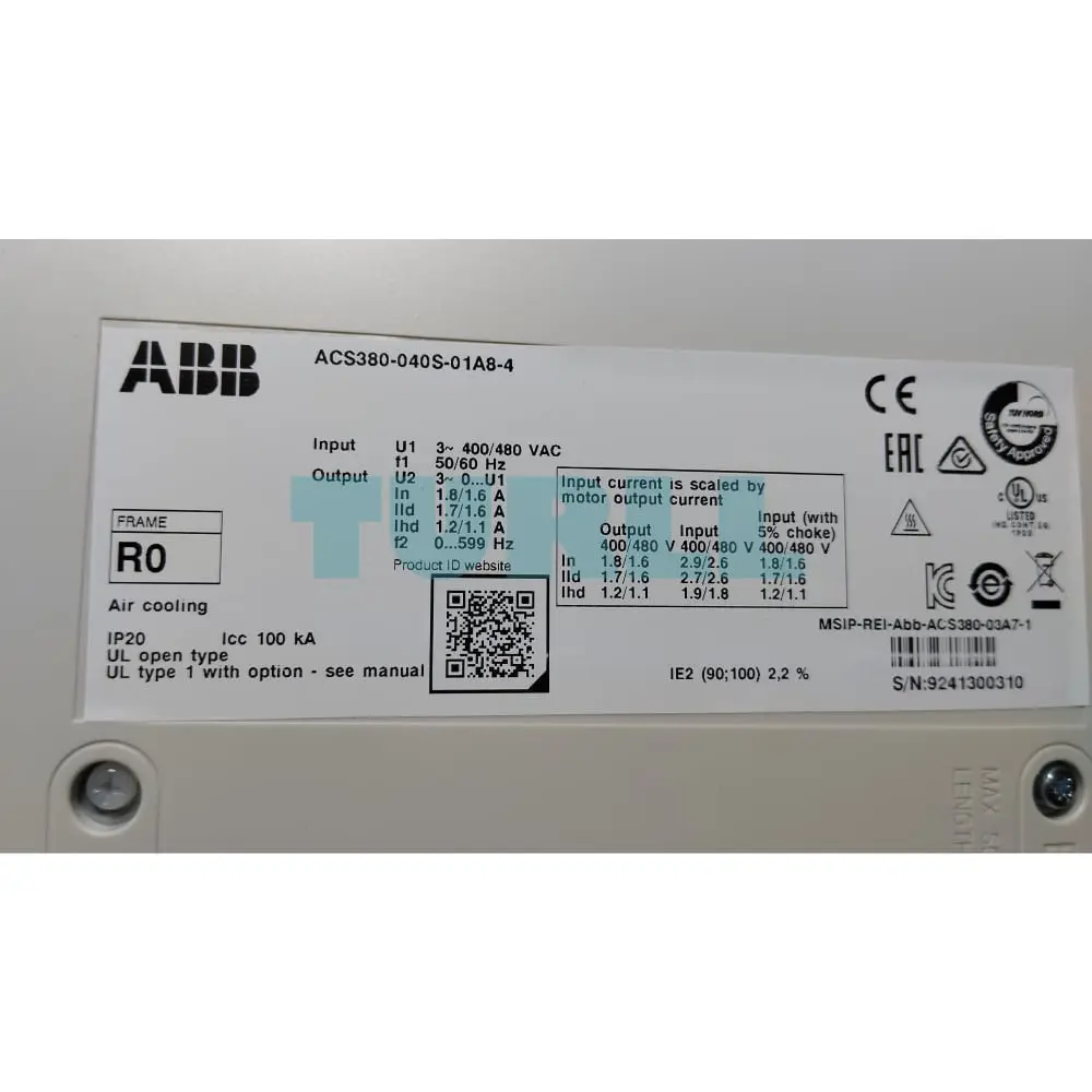 ACS380-040S-01A8-4 3AXD50000031886 ABB Machinery Drive Module Original Brand New 2 ACS380-040S-01A8-4 3AXD50000031886 ABB Machinery Drive Module