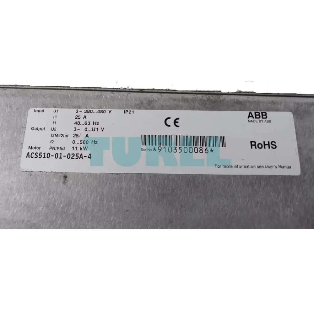 ACS510-01-025A-4 PN: 11 kW, IN: 25 A 3ABD00015748-S Original Brand New 2 ACS510-01-025A-4 FREQUENCY CONVERTER