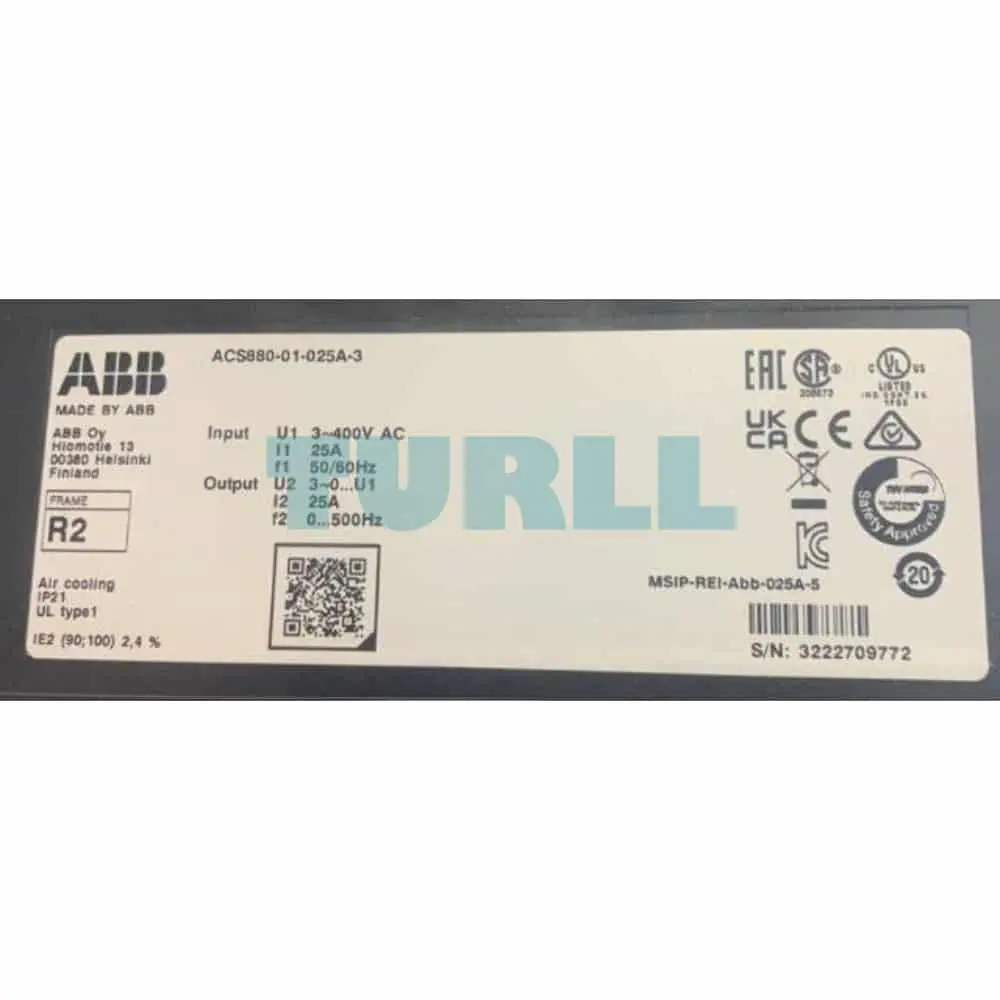 ACS880-01-025A-3 3AUA0000107992 Industrial Wall-mounted Single Drive ABB Original Brand New 3 ACS880-01-025A-3 3AUA0000107992 Industrial Wall-mounted Single Drive
