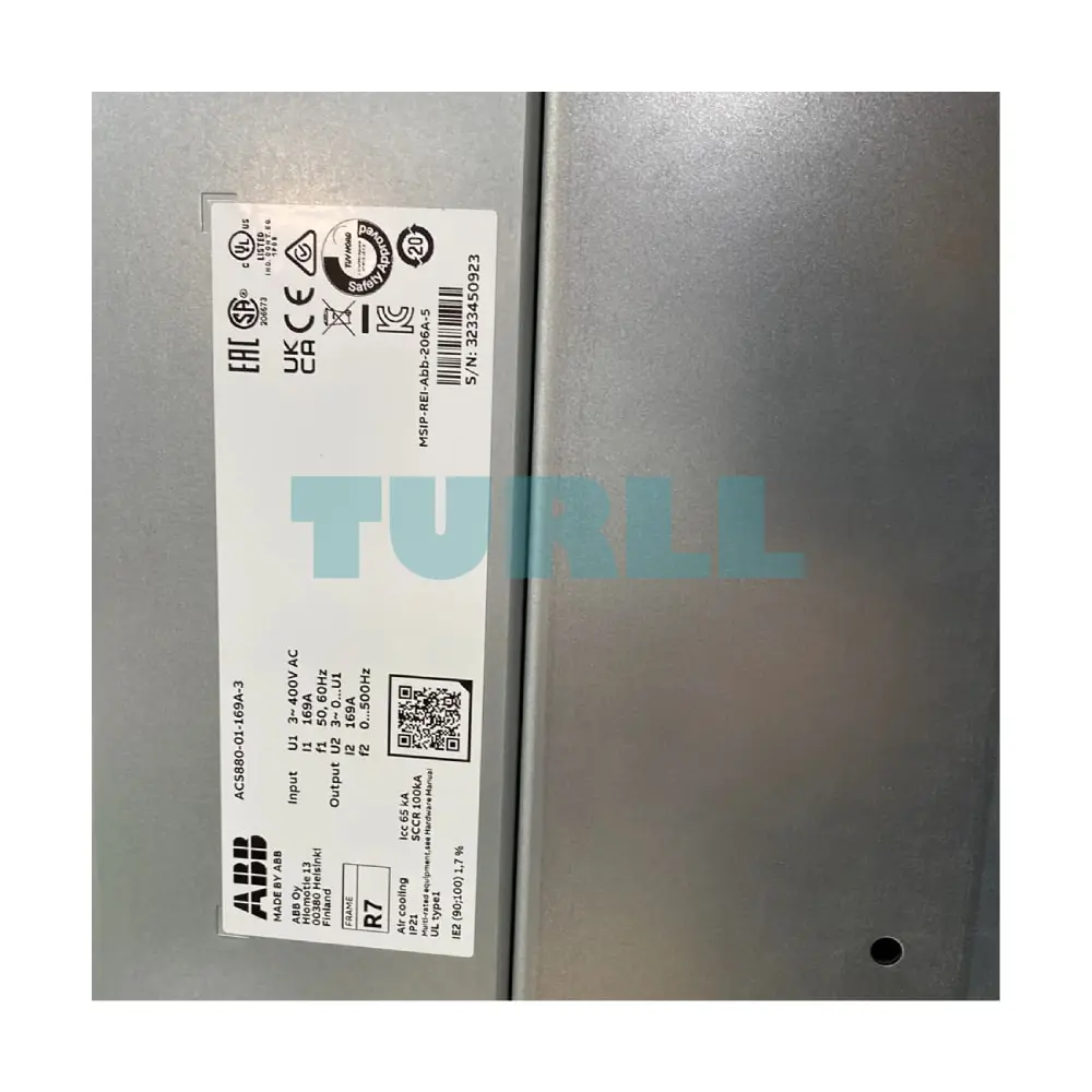 ACS880-01-169A-3 3AUA0000108027 ABB Industrial Wall-mounted Single Drive Original Brand New 3 ACS880-01-169A-3 3AUA0000108027 ABB Industrial Wall-mounted Single Drive