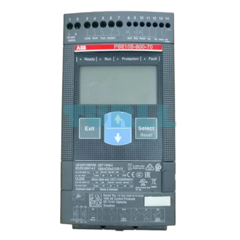PSE105-600-70 1SFA897109R7000 ABB Softstarter Original Brand New 1 PSE105-600-70 1SFA897109R7000 ABB Softstarter
