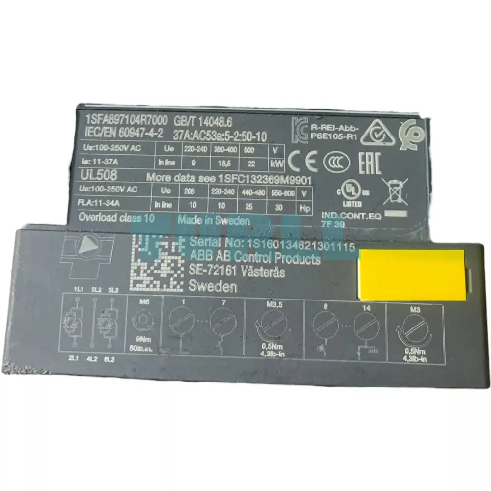 PSE37-600-70 1SFA897104R7000 ABB Softstarter Original Brand New 6 PSE37-600-70 1SFA897104R7000 ABB Softstarter