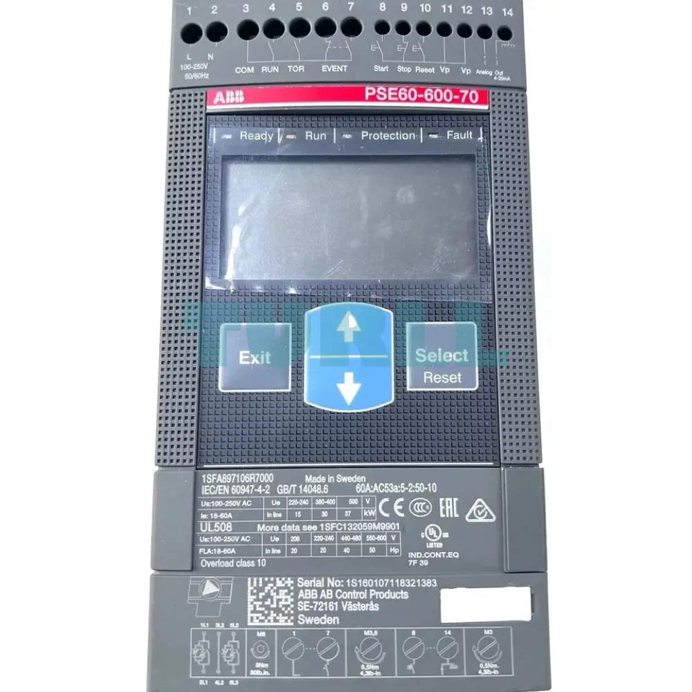 PSE60-600-70 1SFA897106R7000 ABB Softstarter Original Brand New 3 PSE60-600-70 1SFA897106R7000 ABB Softstarter