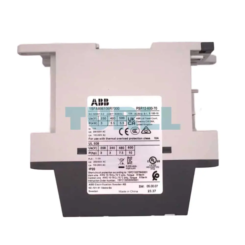 PSR12-600-70 1SFA896106R7000 ABB Softstarter