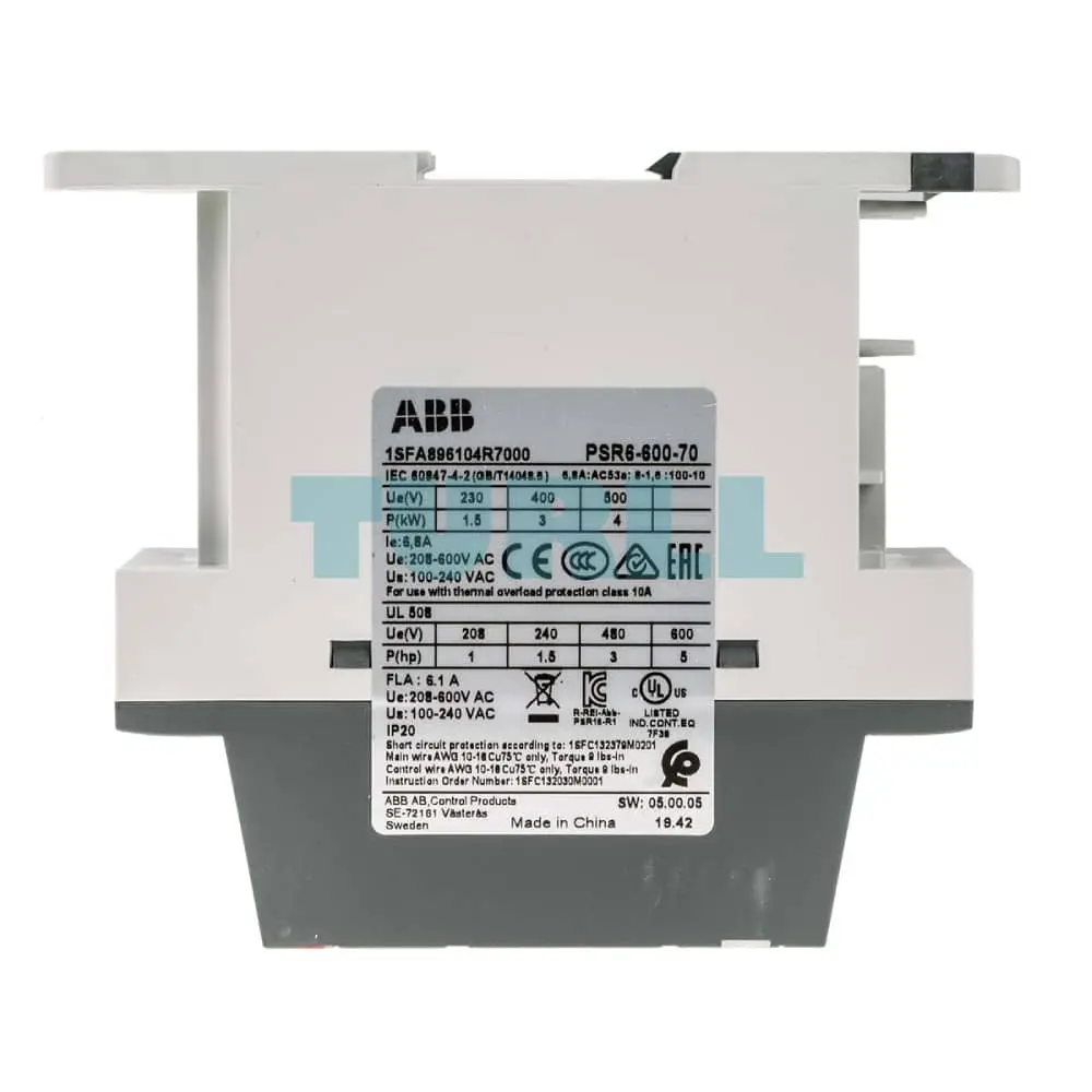 PSR6-600-70 1SFA896104R7000 ABB Softstarter Original Brand New 4 PSR6-600-70 1SFA896104R7000 ABB Softstarter